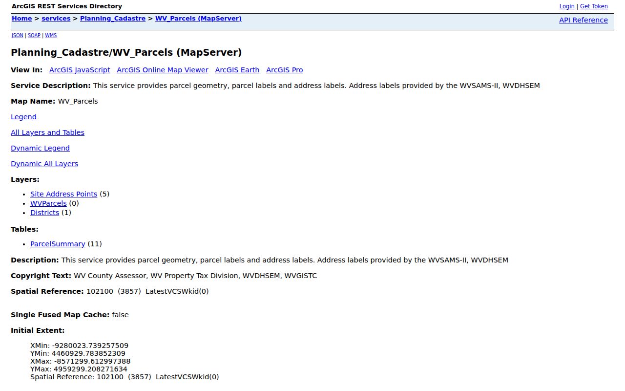 Tyler County neighbor lookup: GIS service layers available for parcel review