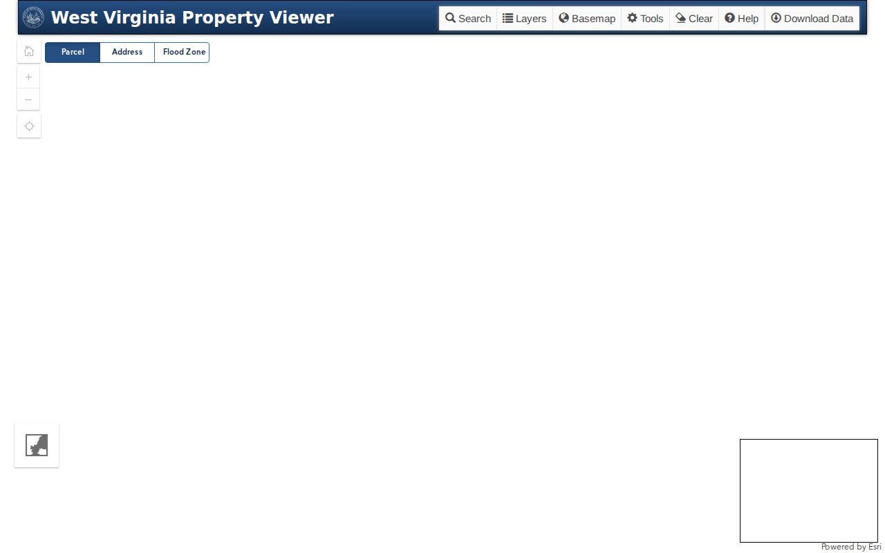 Tyler County property records: MapWV parcel viewer and information panel